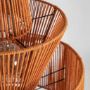 Lámpara colgante de algodón en color naranja – detalle