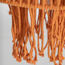 Lámpara colgante de algodón en color naranja – detalle
