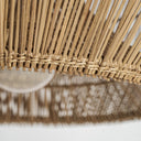 Lámpara colgante de bambú en color marrón claro – detalle