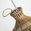 Lámpara colgante de bambú en color marrón claro – detalle