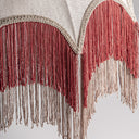 Lámpara colgante de estilo provenzal – Crema / 91 x 91 x 65 cm / Poliéster y hierro – detalle