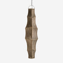 Lámpara colgante de fibra natural – Beige / 50 x 50 x 200 cm