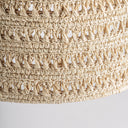 Lámpara colgante de fibra natural en color crema (juego de 3) – detalle