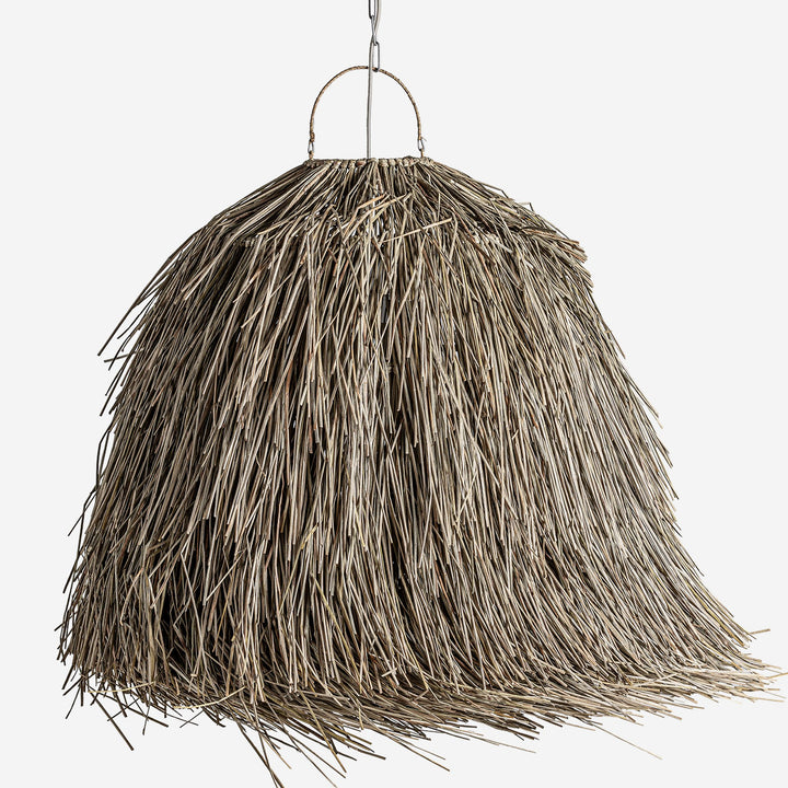 Lámpara colgante de fibra natural en color marrón 103 x 93 cm