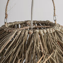 Lámpara colgante de fibra natural en color marrón 103 x 93 cm – detalle