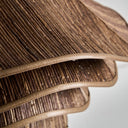 Lámpara colgante de fibra natural en color marrón 60 x 73 cm – detalle