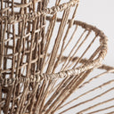 Lámpara colgante de fibra natural en color marrón claro – detalle