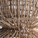 Lámpara colgante de fibra natural en color marrón claro – detalle