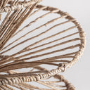 Lámpara colgante de fibra natural en color marrón claro – detalle