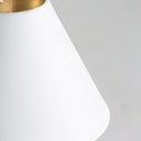 Lámpara colgante de hierro en color blanco – detalle