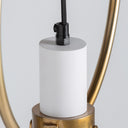 Lámpara colgante de hierro en color blanco – detalle