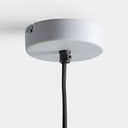 Lámpara colgante de hierro en color blanco – detalle