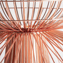 Lámpara colgante de hierro en color cobre – detalle