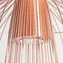 Lámpara colgante de hierro en color cobre – detalle