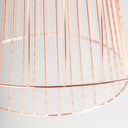 Lámpara colgante de hierro en color cobre – detalle