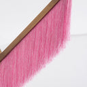 Lámpara colgante de latón y cristal en color rosa – detalle