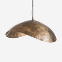 Lámpara colgante de líneas contemporáneas – Dorado / 99 x 78 x 35 cm / Hierro