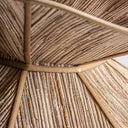 Lámpara colgante de madera de coco en color marrón – detalle
