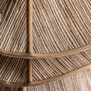 Lámpara colgante de madera de coco en color marrón – detalle