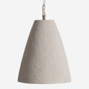 Lámpara colgante de madera de suar en color beige 70 x 90 cm