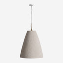 Lámpara colgante de madera de suar en color beige 70 x 90 cm