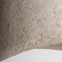 Lámpara colgante de papel maché y hierro en color beige 85 x 55 x 31 cm – detalle