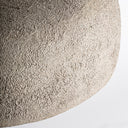Lámpara colgante de papel maché y hierro en color gris 50 x 19 cm – detalle