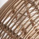 Lámpara colgante de ratán en color marrón 180 x 50 x 104 cm – detalle