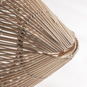 Lámpara colgante de ratán en color marrón 180 x 50 x 104 cm – detalle