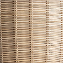 Lámpara colgante de ratán en color marrón 43 x 67 cm – detalle