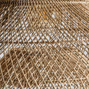 Lámpara colgante de ratán en color marrón 77 x 57 cm – detalle