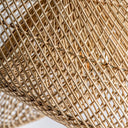 Lámpara colgante de ratán en color marrón 85 x 65 x 40 cm – detalle