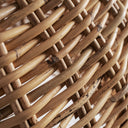 Lámpara colgante de ratán en color marrón claro – detalle