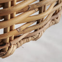 Lámpara colgante de ratán en color marrón claro – detalle