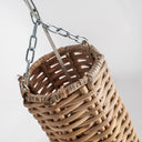 Lámpara colgante de ratán en color marrón claro – detalle