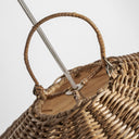 Lámpara colgante de ratán en color marrón de campana – 80 x 80 x 86 cm – detalle