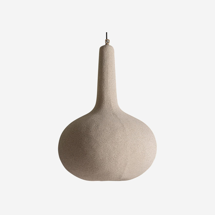 Lámpara colgante de resina en color blanco roto 50 x 60 cm