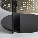 Lámpara de mesa de acero en color dorado – detalle