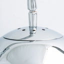 Lámpara de mesa de hierro y mármol en color blanco – detalle