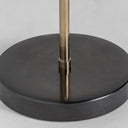 Lámpara de mesa de hierro y mármol en color dorado 33 x 53 cm – detalle