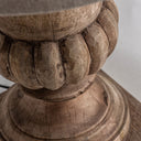 Lámpara de mesa de madera de mango y algodón en color marrón 45 x 64 cm – detalle