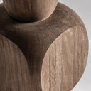 Lámpara de mesa de madera de mango y yute en color marrón 40 x 80 cm – detalle