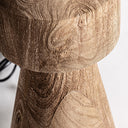 Lámpara de mesa de madera de mango y yute en color marrón 41 x 78 cm – detalle
