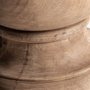 Lámpara de mesa de madera de mango y yute en color marrón 56 x 82 cm – detalle