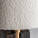 Lámpara de mesa de mármol y hierro – detalle