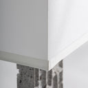 Lámpara de mesa de mármol y hierro en color gris 39 x 24 x 69 cm – detalle
