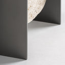 Lámpara de mesa de mármol y hierro en color gris 40 x 25 x 66 cm – detalle