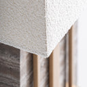 Lámpara de mesa de mármol y hierro en color gris 45 x 25 x 66 cm – detalle