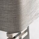 Lámpara de mesa de mármol y metal en color negro 38 x 25 x 76 cm – detalle