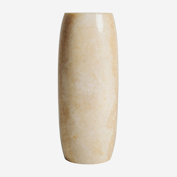 Lámpara de mesa de ónix en color beige